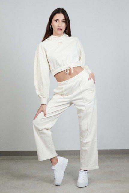 PUMA PANTALONES CLASSICS STRAIGHT SWEATPAN en color BLANCO  (2)