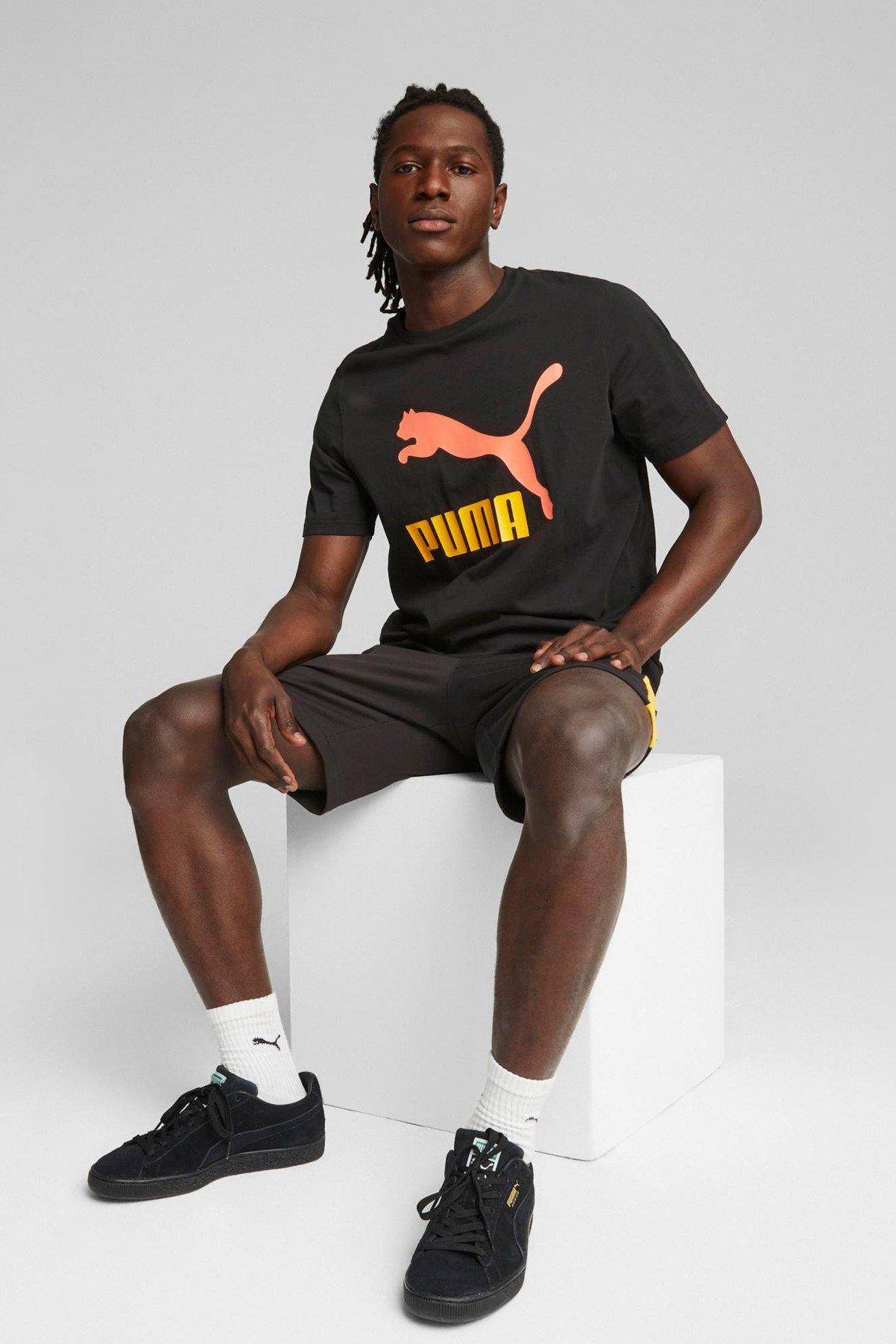 PUMA CLASSICS LOGO TEE en color NEGRO  (4)