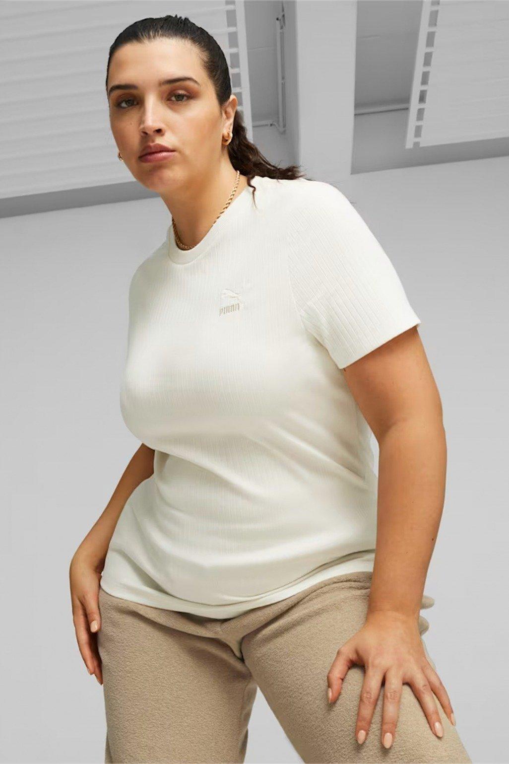 PUMA CLASSICS RIBBED SLIM en color BLANCO  (1)