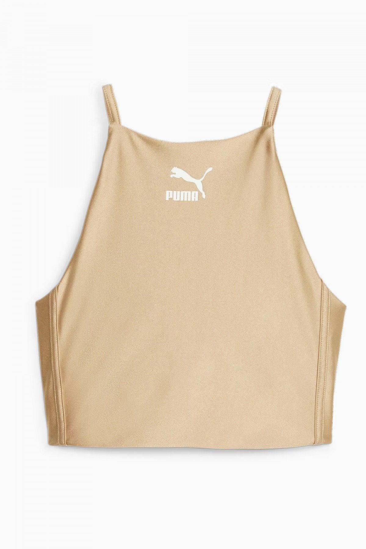 PUMA T SHINY CROP TOP en color BRONCE  (2)
