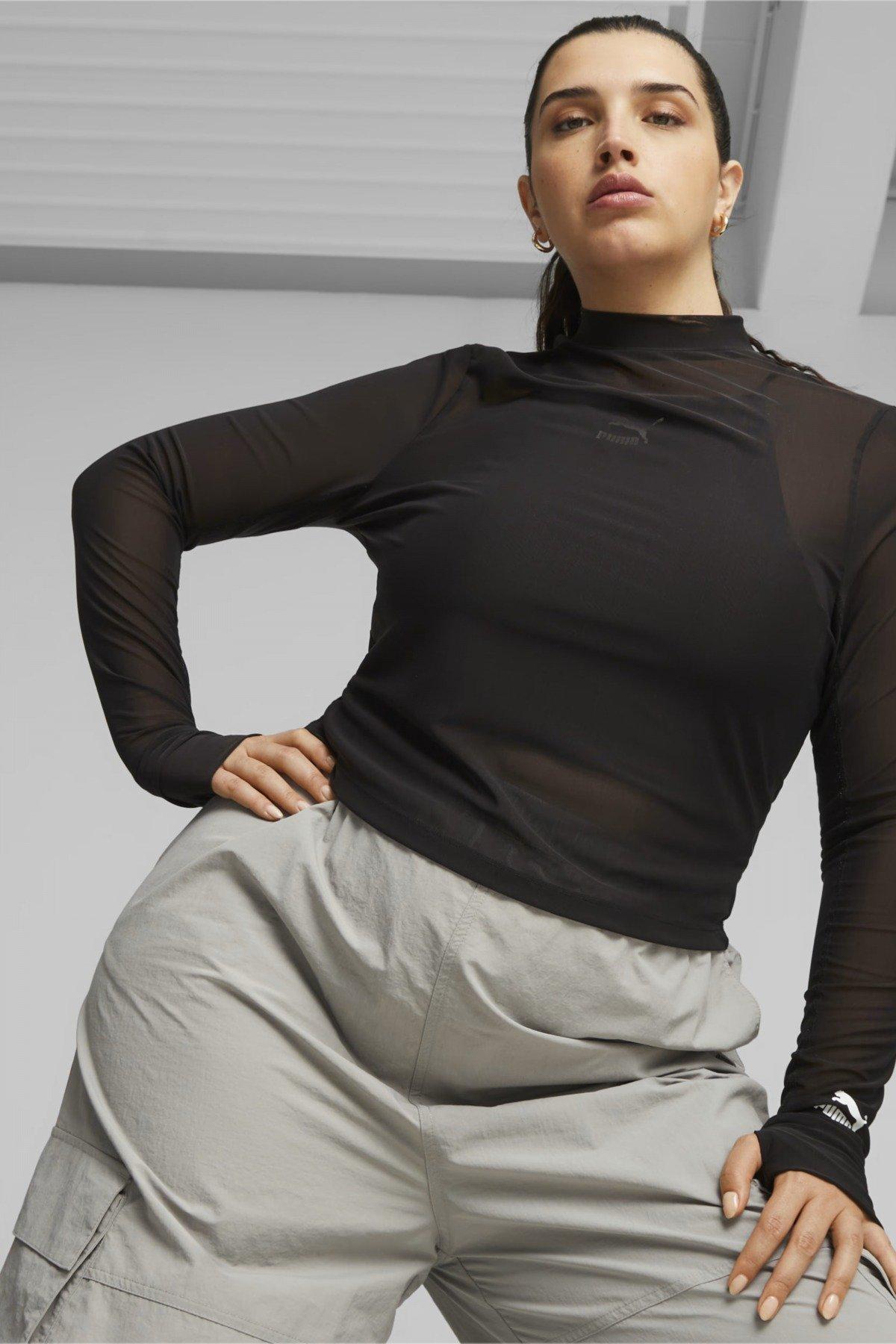 PUMA DARE TO LONG SLEEVE en color NEGRO  (1)