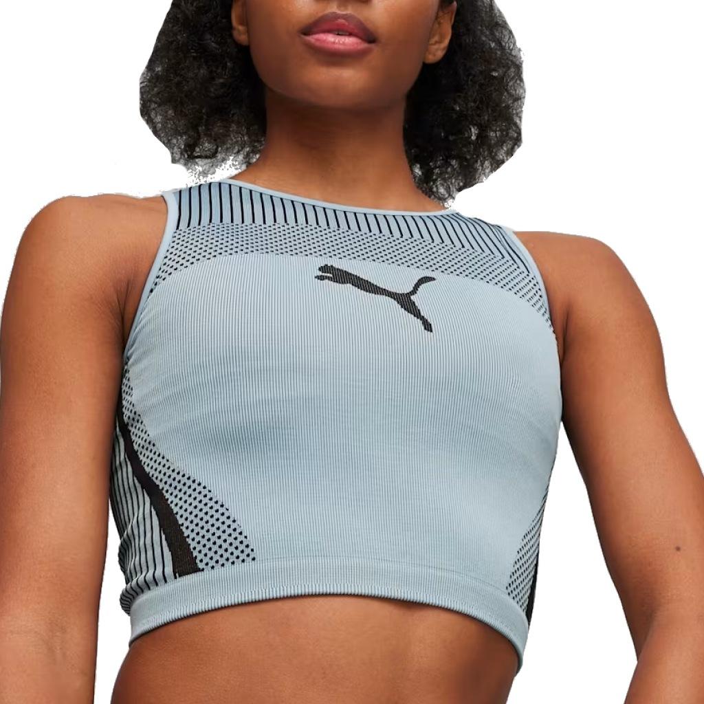 PUMA DARE TO CROP TOP en color AZUL  (1)