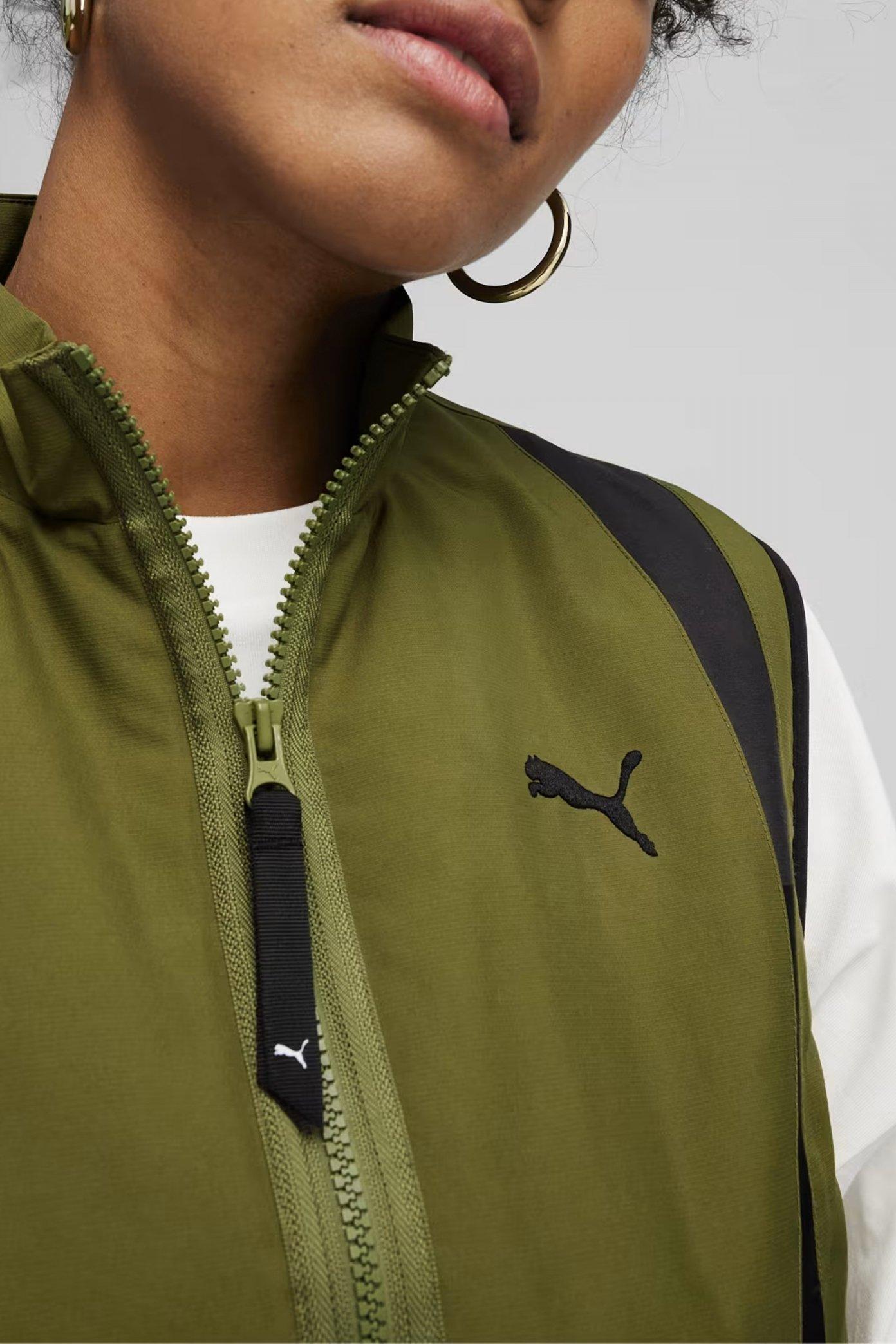 PUMA TO WOVEN VEST en color VERDE  (4)