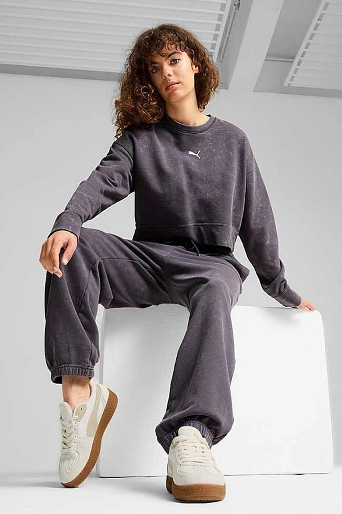 PUMA DARE TO RELAXED WASHED CRE en color GRIS  (5)