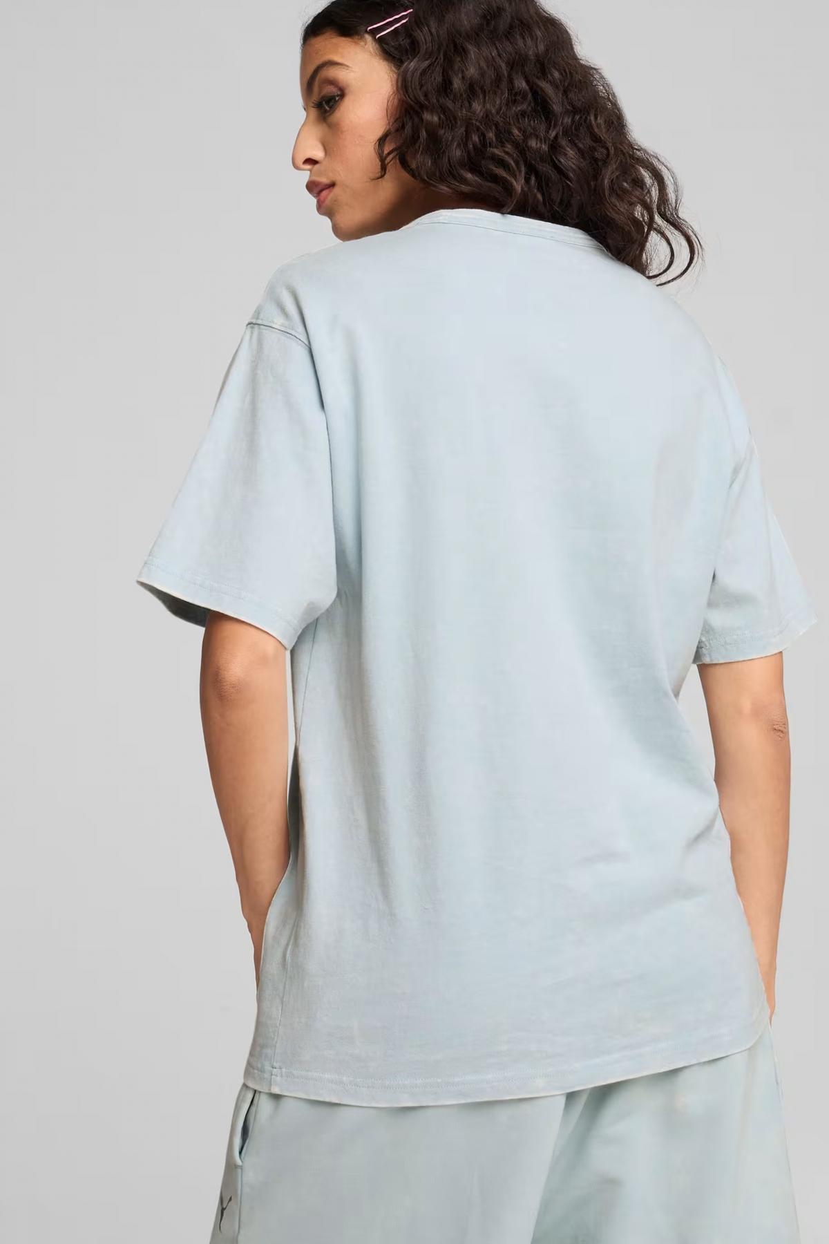 PUMA DARE TO RELAXED WASHED TEE en color AZUL  (3)