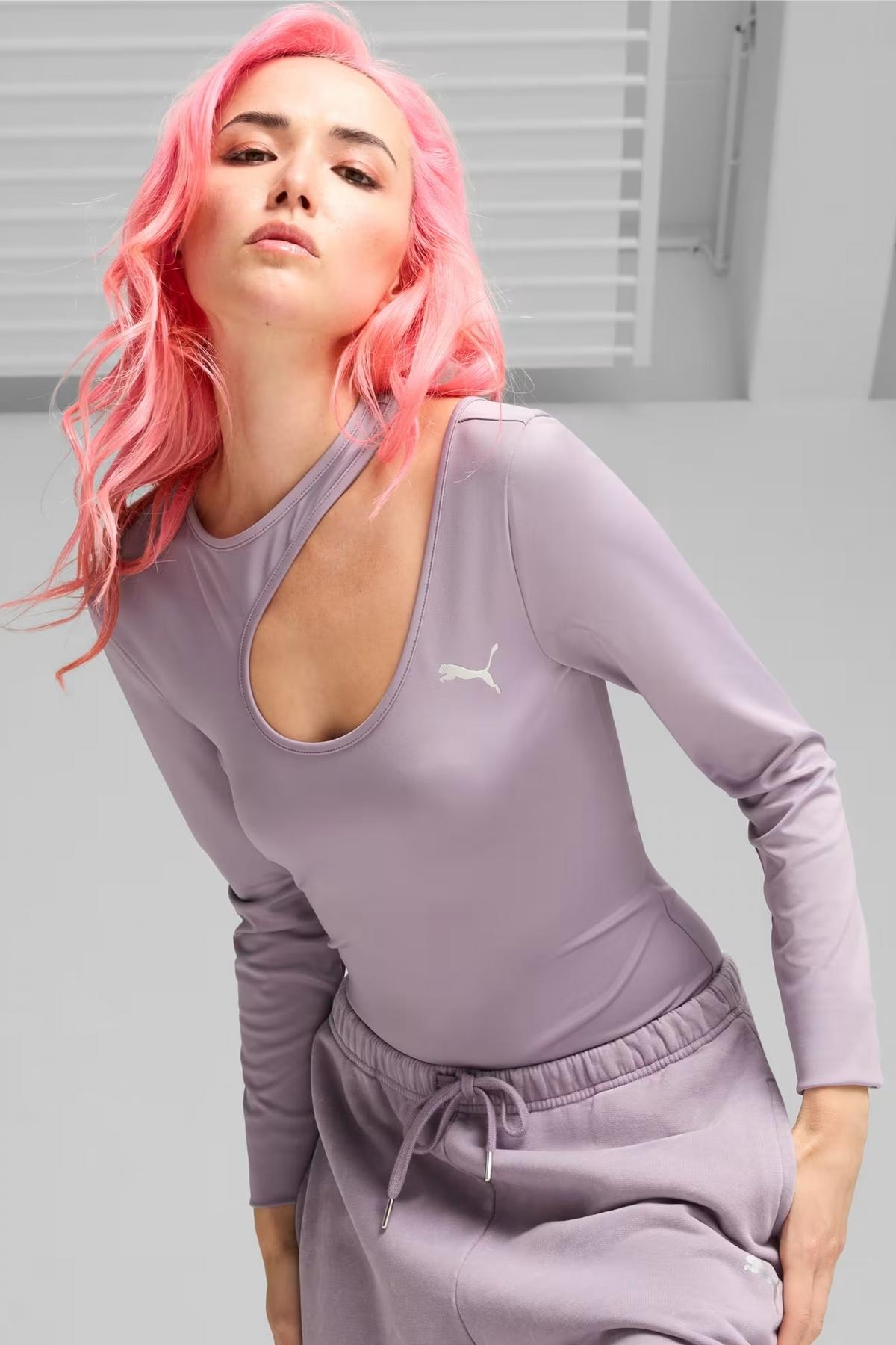 PUMA  DARE TO BODYSUIT en color VIOLETA  (1)