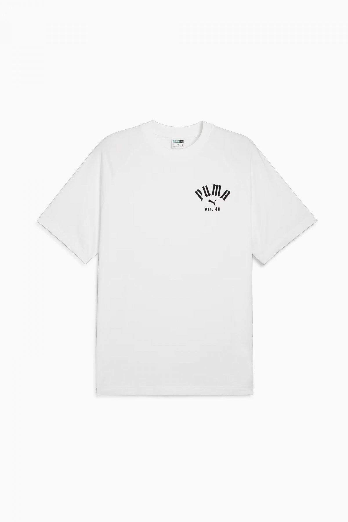 PUMA CLASSICS RELAXED GRAPHIC T en color BLANCO  (2)