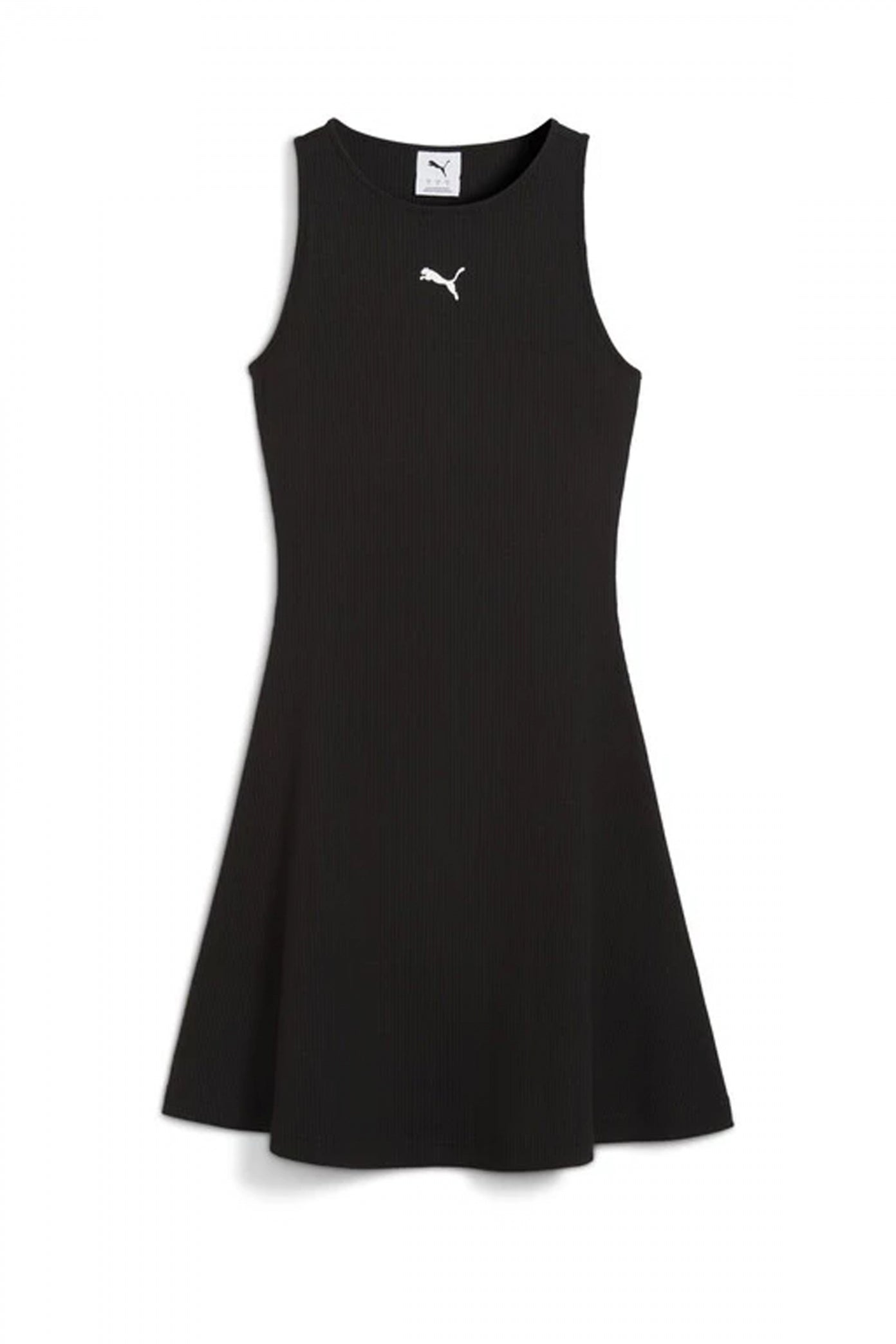 PUMA WARDROBE ESS RIBBED DRESS en color NEGRO  (1)
