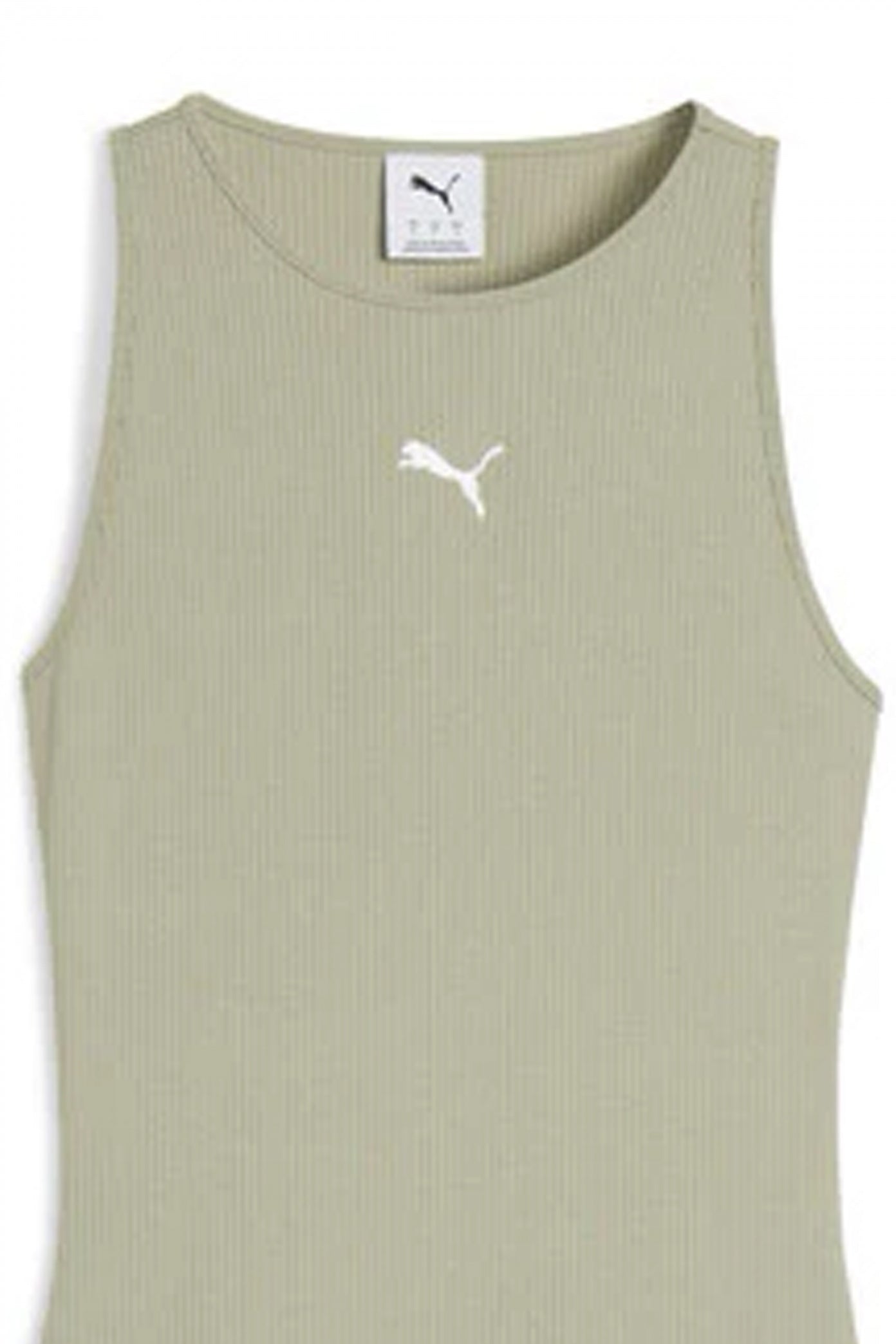 PUMA WARDROBE ESS RIBBED DRESS en color VERDE  (2)