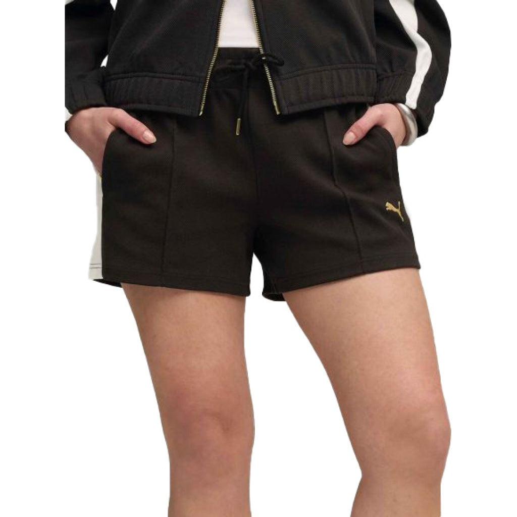 PUMA  PINTUCK SHORTS '  en color NEGRO  (4)