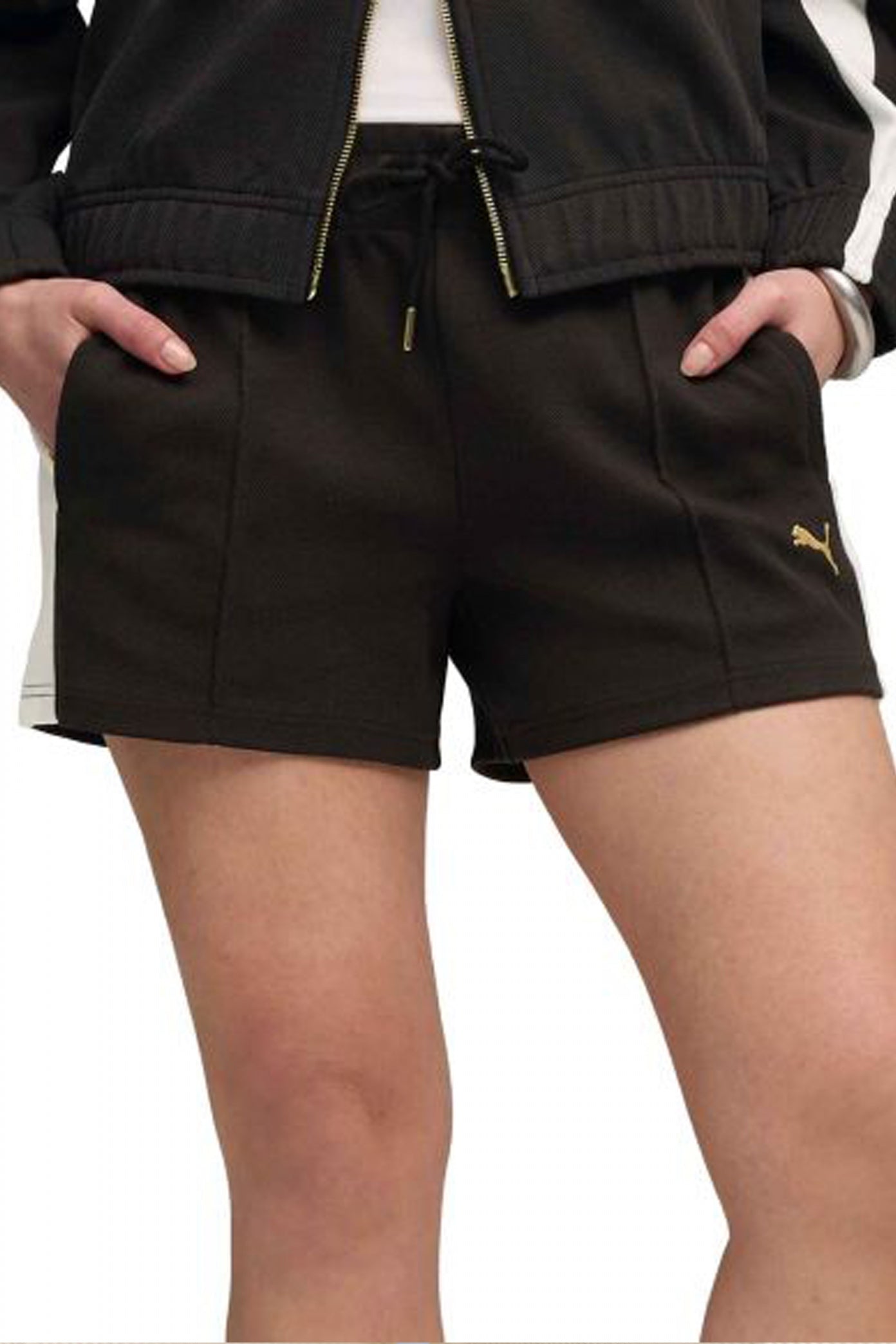 PUMA  PINTUCK SHORTS '  en color NEGRO  (1)