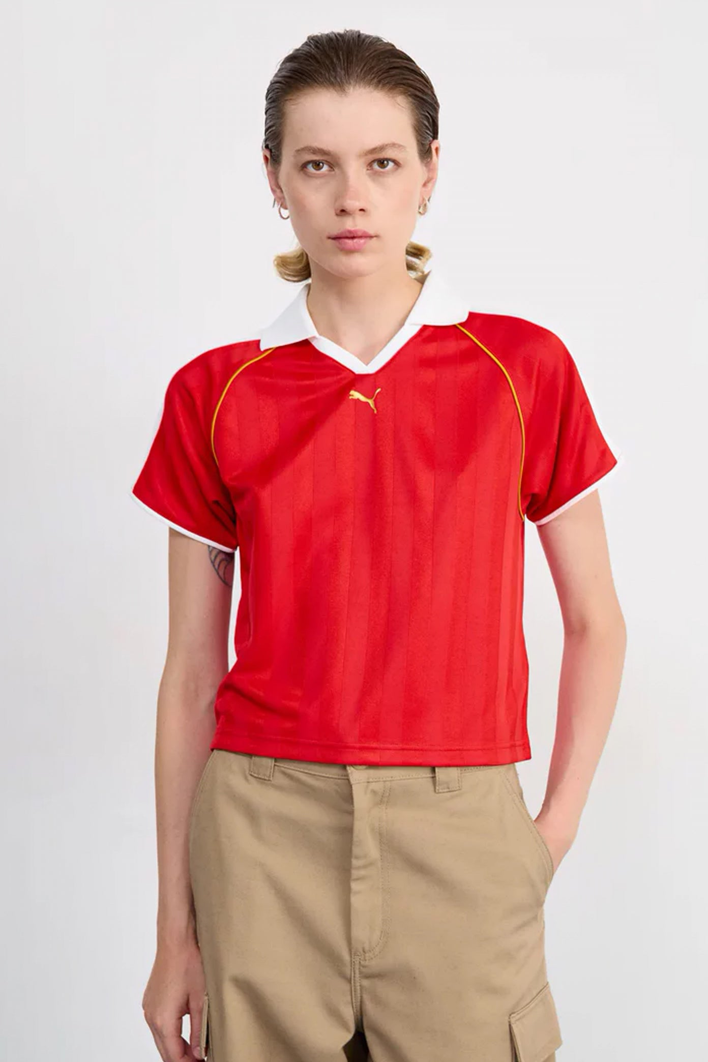 PUMA RELAXED FOOTBALL JERSEY en color ROJO  (1)