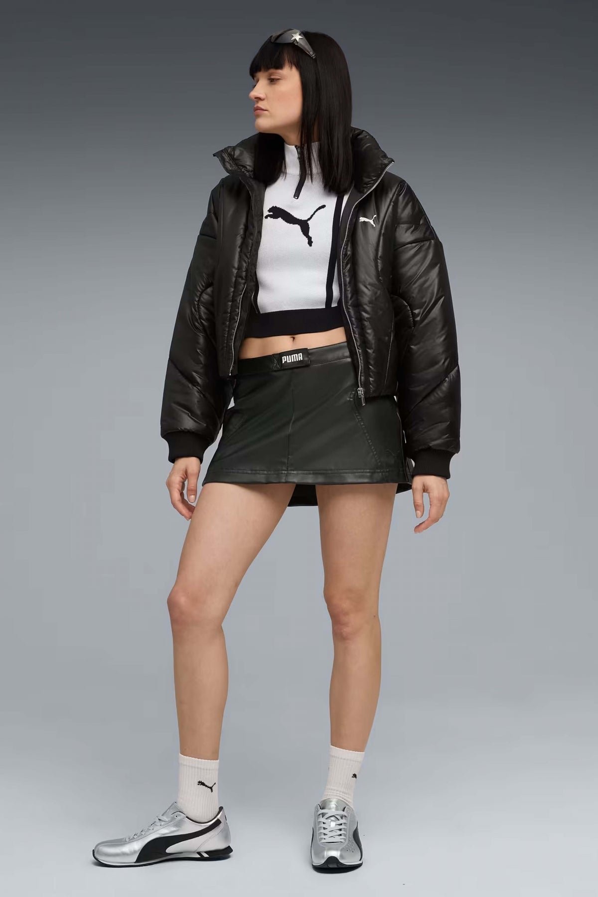 PUMA DARE TO PUFFER JACKET en color NEGRO  (4)