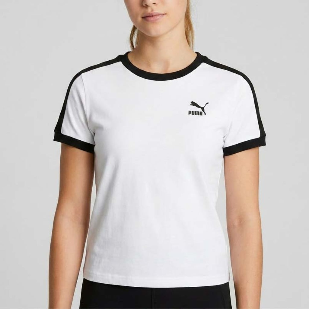 PUMA  T SLIM TEE  en color BLANCO  (5)