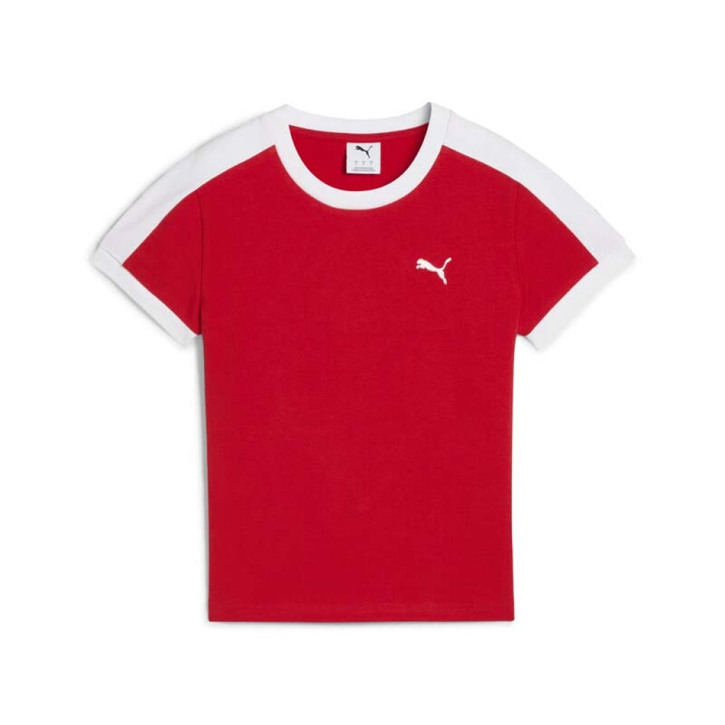 PUMA  SLIM TEE  en color ROJO  (4)