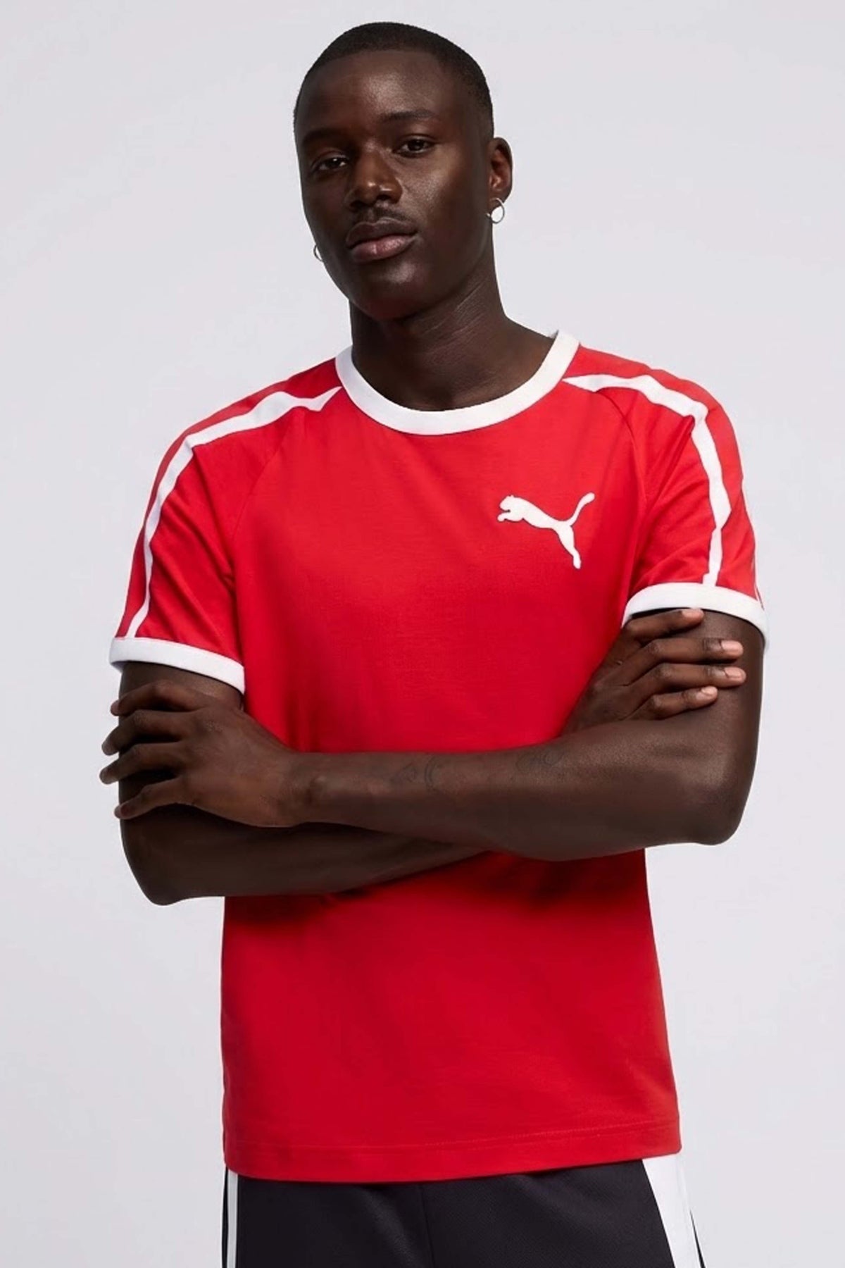 PUMA BIG CAT RINGER TEE en color ROJO  (1)