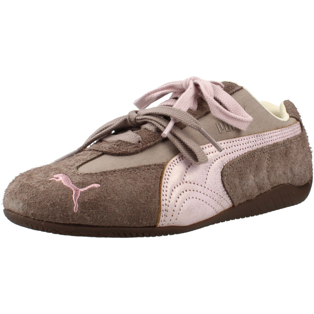 PUMA SPEEDCAT BRUSHED LUXE WNS en color GRIS  (1)