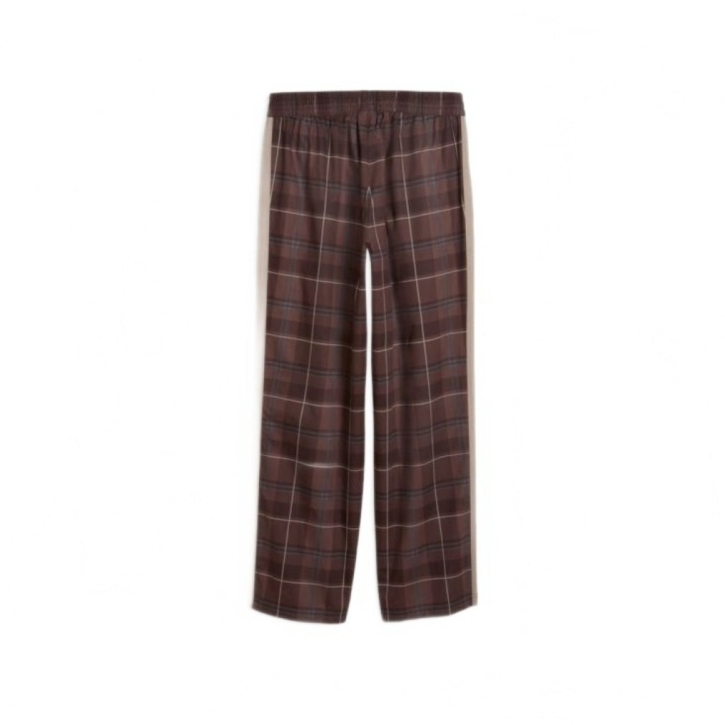 PUMA T RELAXED TARTAN WOVEN TRACK PANTS OP en color MARRON  (4)