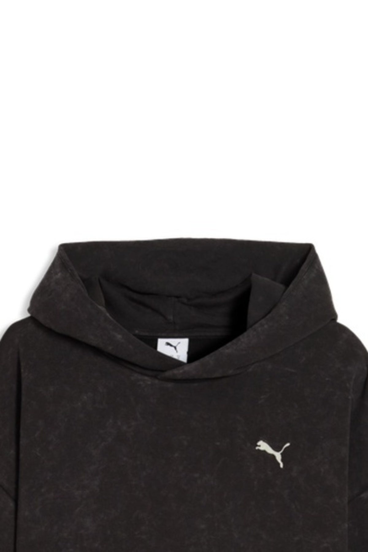 PUMA SPC BOXY WASHED GRAPHIC HOODIE TR en color NEGRO  (4)