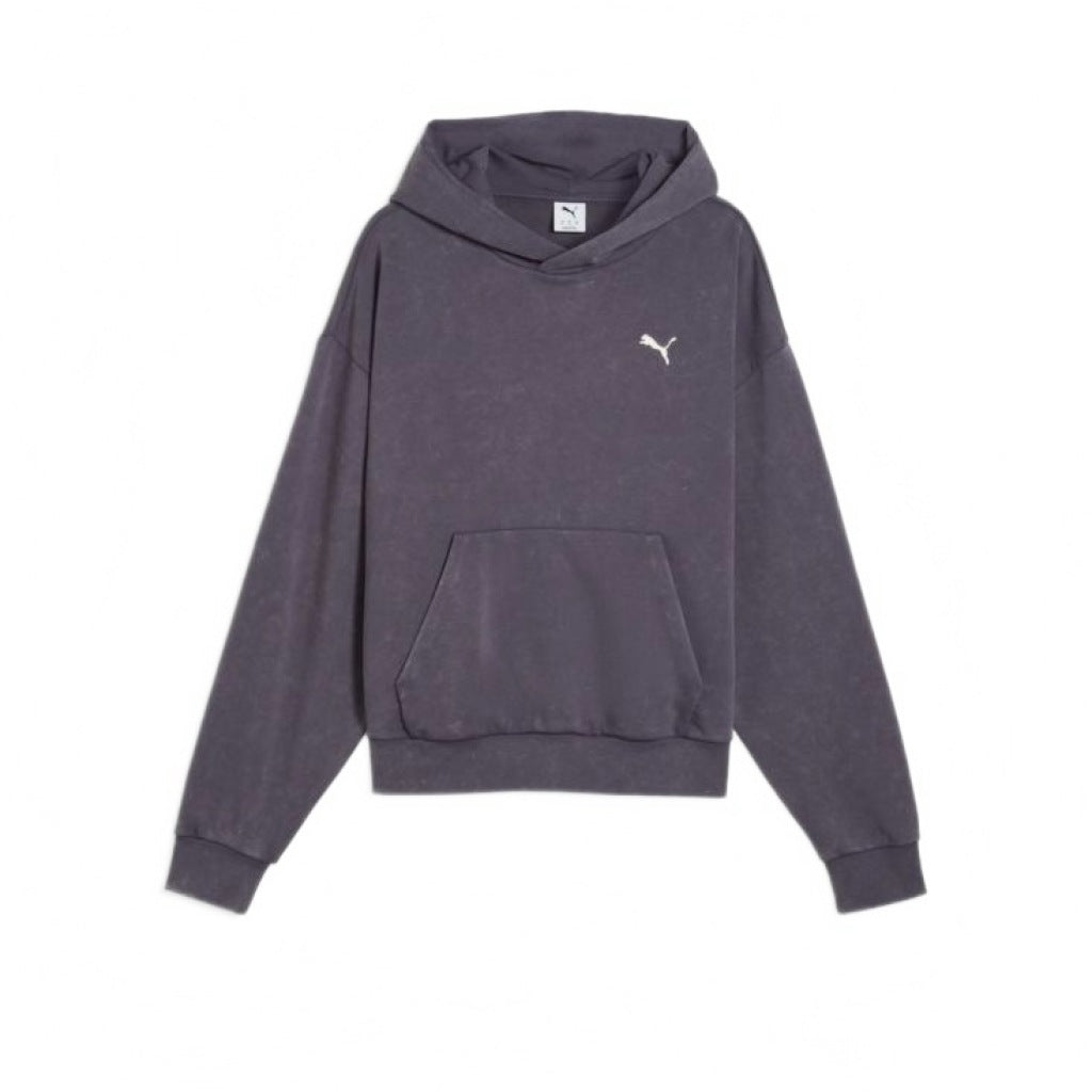 PUMA SPC BOXY WASHED GRAPHIC HOODIE TR en color VIOLETA  (4)