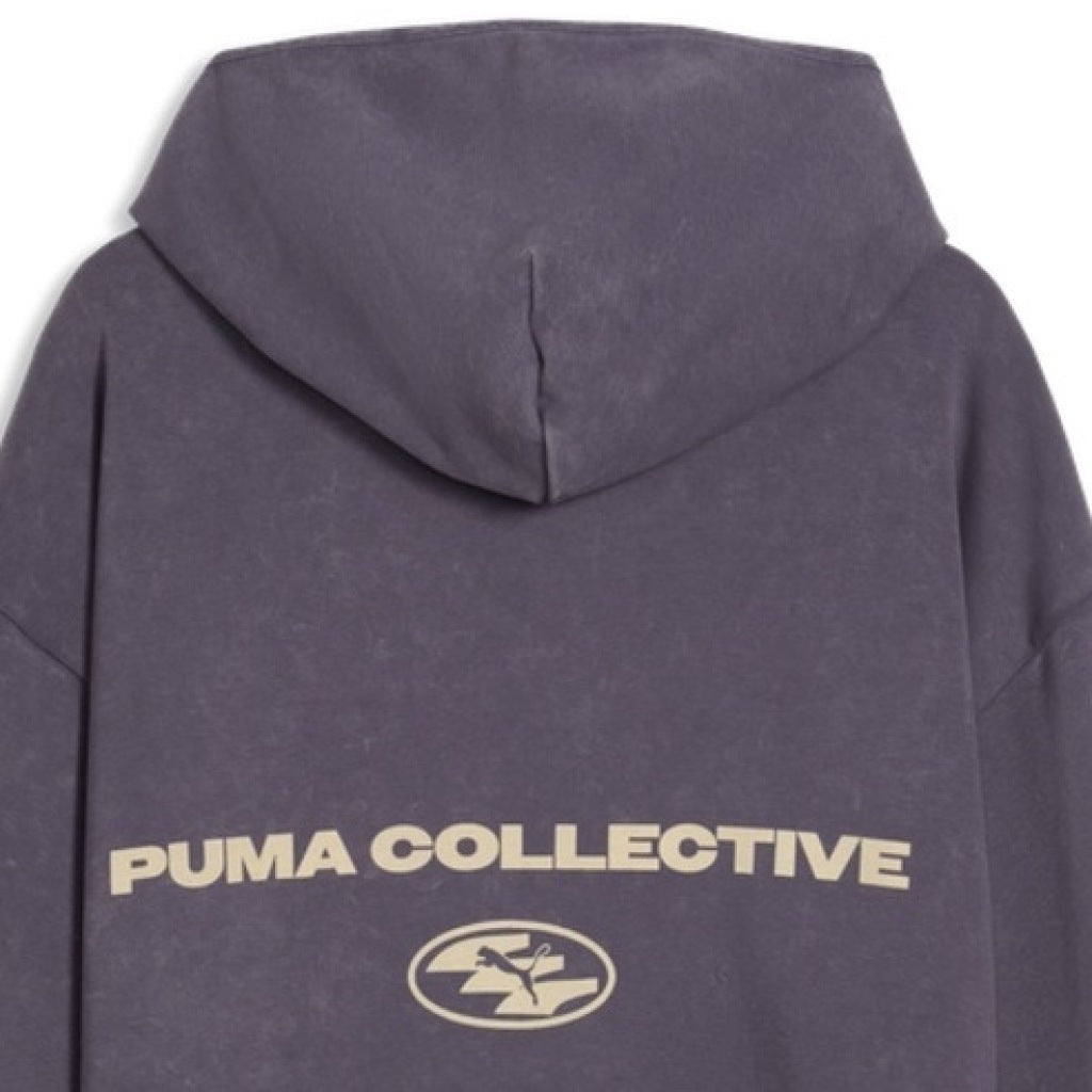 PUMA SPC BOXY WASHED GRAPHIC HOODIE TR en color VIOLETA  (6)