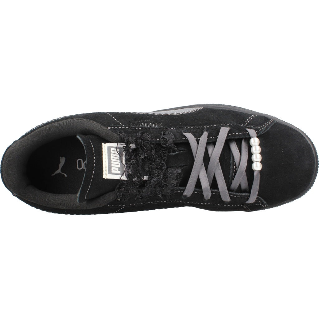 PUMA SUEDE BLOOM WNS en color NEGRO  (7)