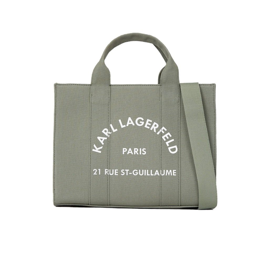 KARL LAGERFELD RSG SQUARE MEDIUM TOTE en color VERDE  (1)