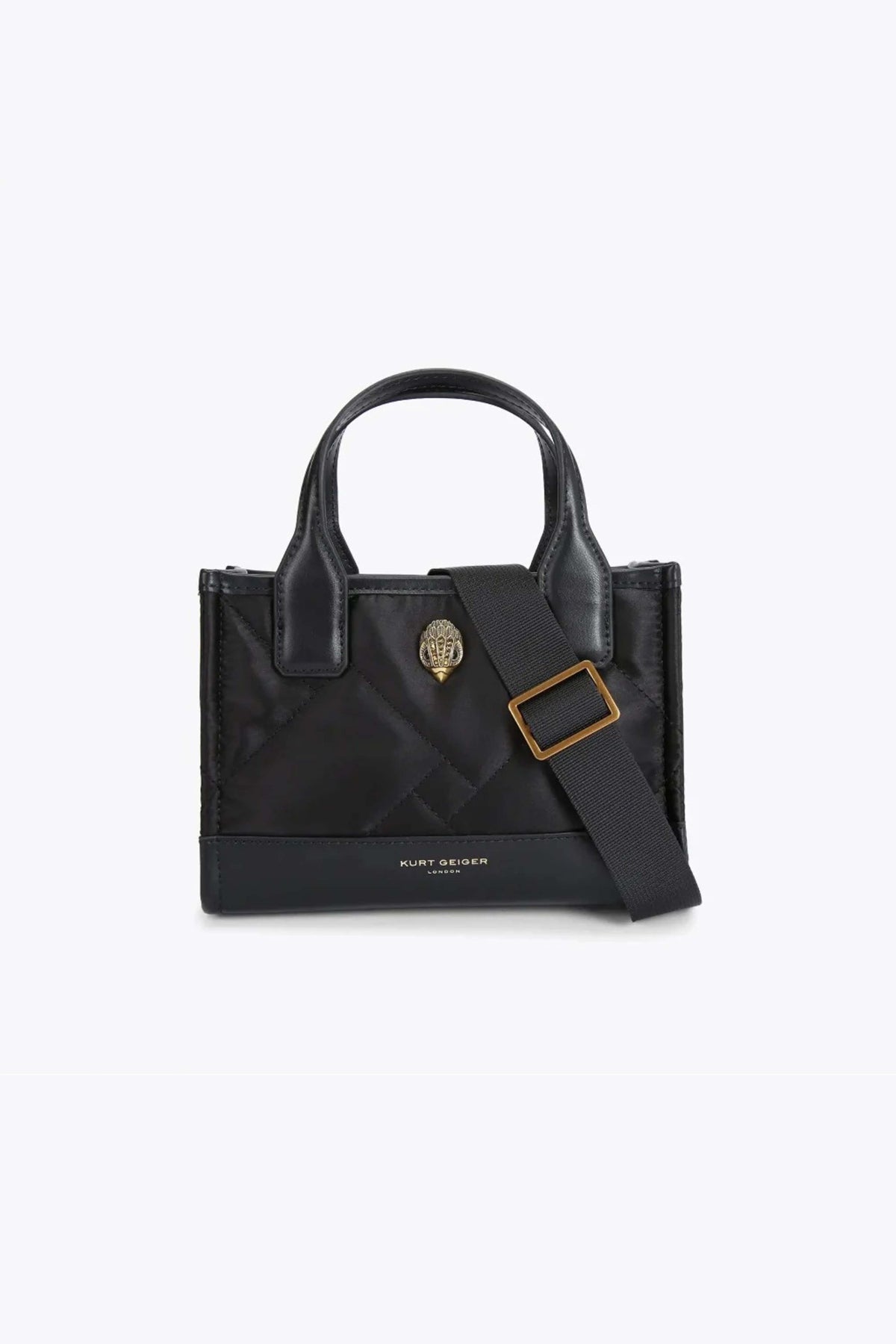 KURT GEIGER LONDON XS RECYCLED SQ SHOPPER en color NEGRO  (2)