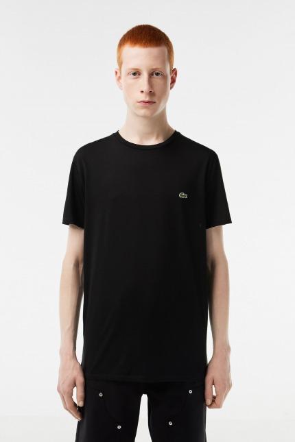 LACOSTE SPORTSWEAR TEE-SHIRT REGULAR FIT en color NEGRO  (1)