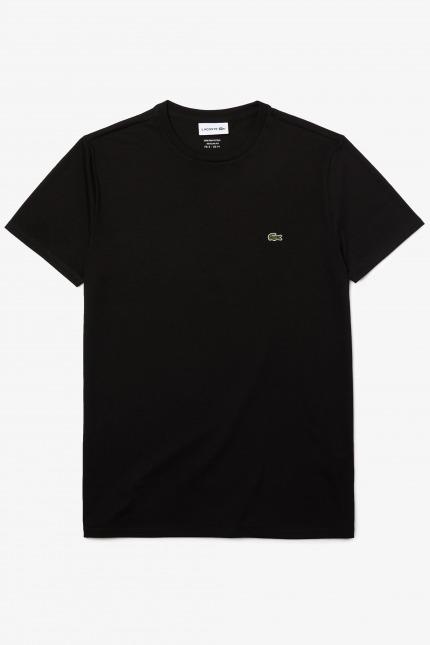 LACOSTE SPORTSWEAR TEE-SHIRT REGULAR FIT en color NEGRO  (2)