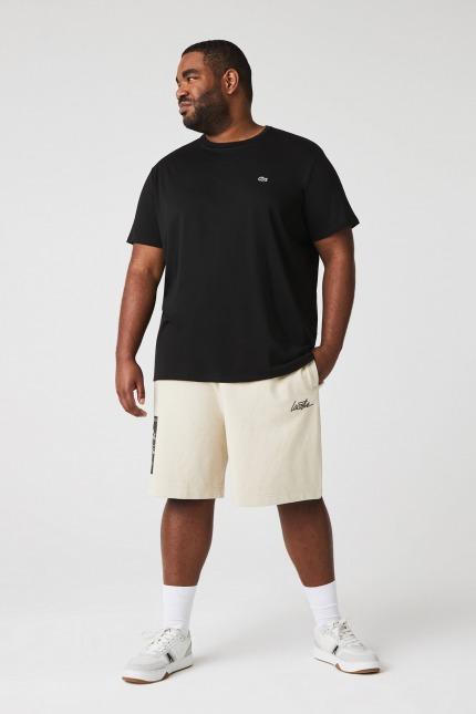 LACOSTE SPORTSWEAR TEE-SHIRT REGULAR FIT en color NEGRO  (4)