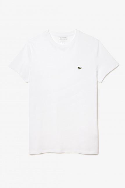 LACOSTE SPORTSWEAR TEE-SHIRT REGULAR FIT en color BLANCO  (2)