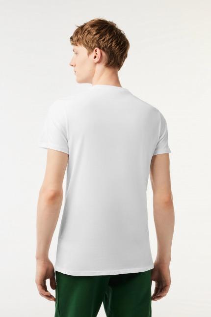 LACOSTE SPORTSWEAR TEE-SHIRT REGULAR FIT en color BLANCO  (3)