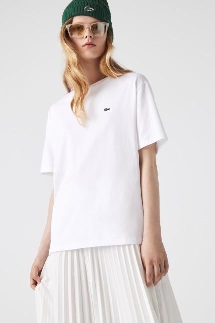 LACOSTE TEE-SHIRT en color BLANCO  (4)