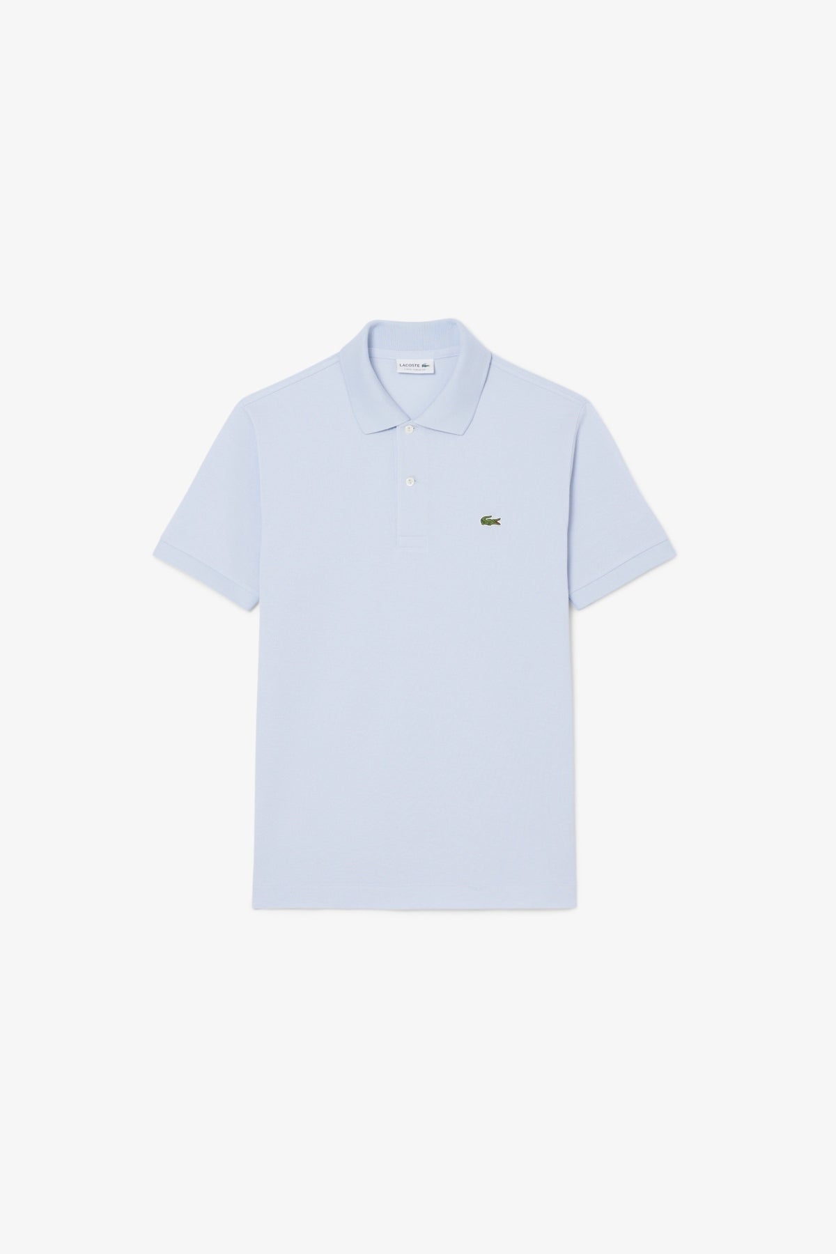 LACOSTE L SHORT SLEEVED RIBBED COLLAR S en color AZUL  (1)