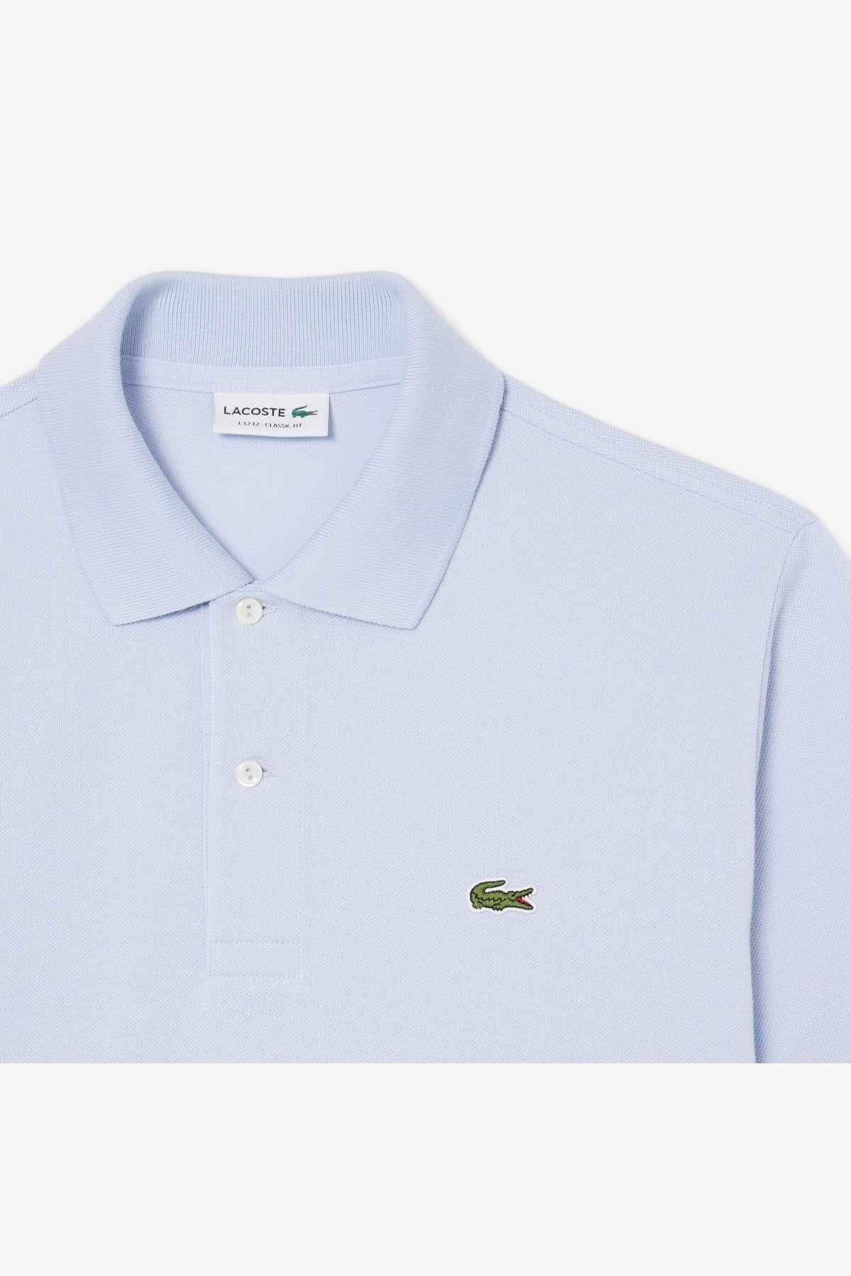 LACOSTE L SHORT SLEEVED RIBBED COLLAR S en color AZUL  (2)