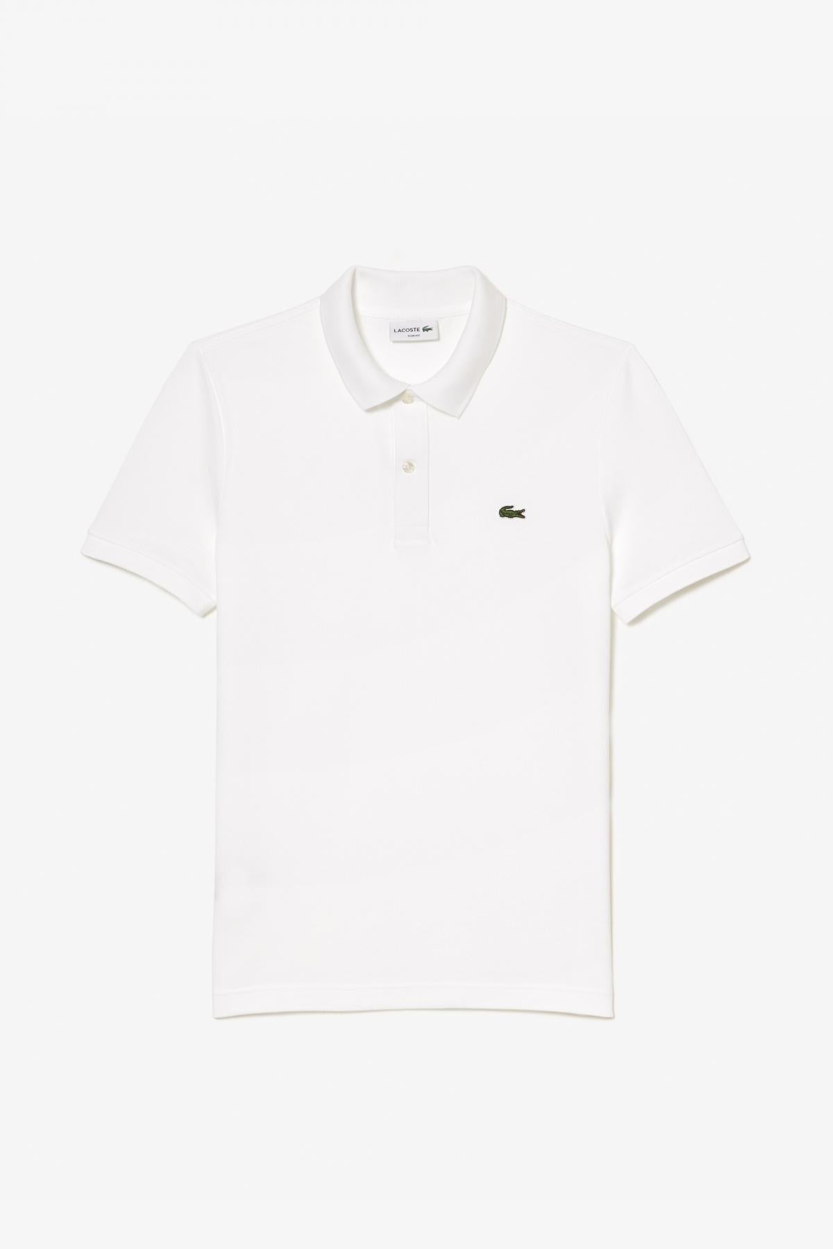 LACOSTE L SHORT SLEEVED RIBBED COLLAR S en color BLANCO  (2)