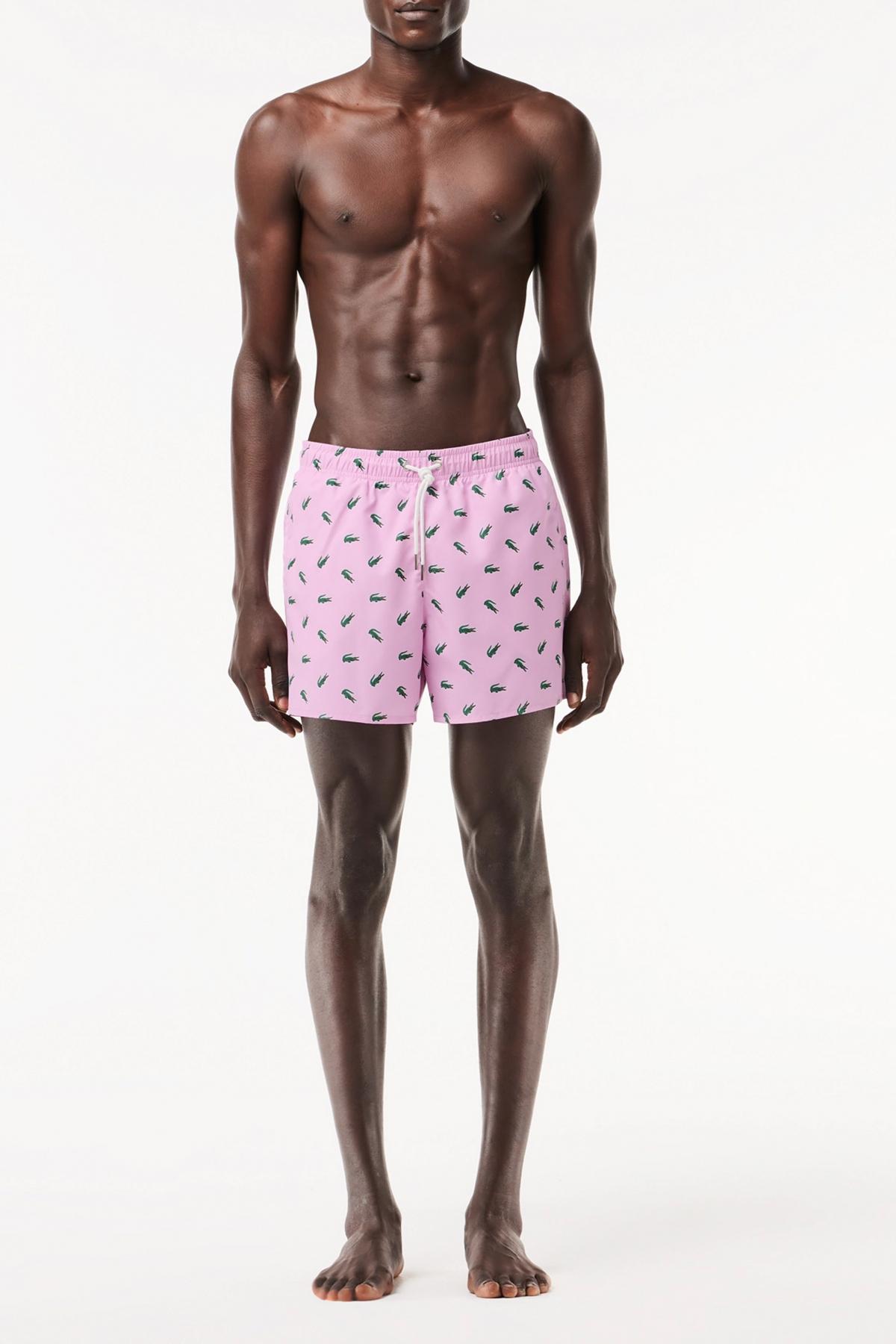LACOSTE BAÑADOR SWIMSUIT en color ROSA  (1)
