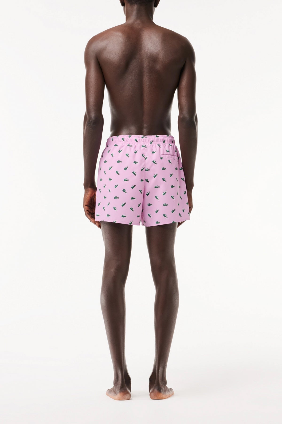 LACOSTE BAÑADOR SWIMSUIT en color ROSA  (4)