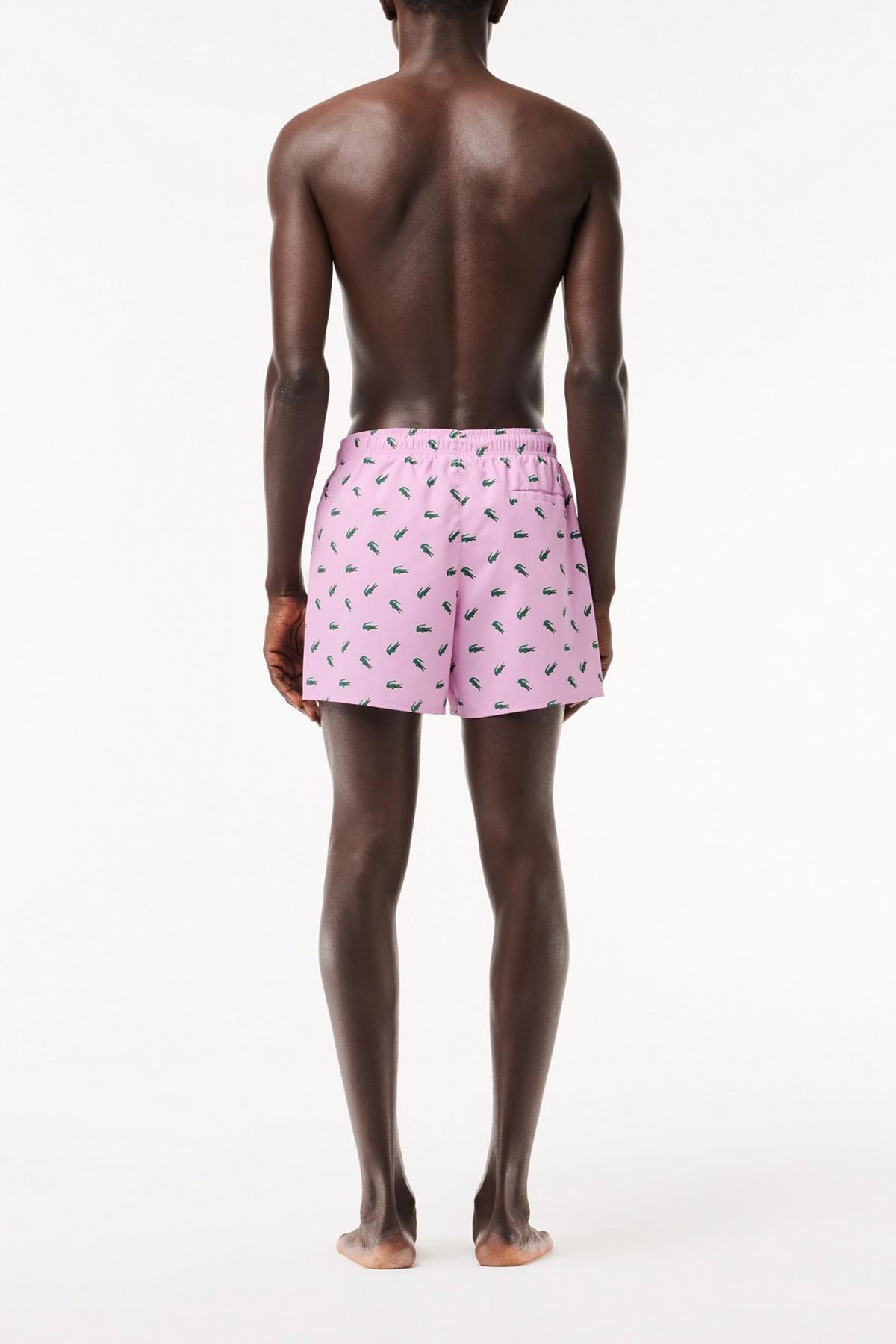 LACOSTE BAÑADOR SWIMSUIT en color ROSA  (4)