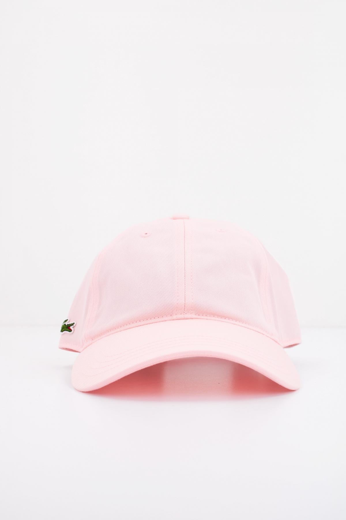 LACOSTE ORGANIC COTTON TWILL CAP en color ROSA  (1)