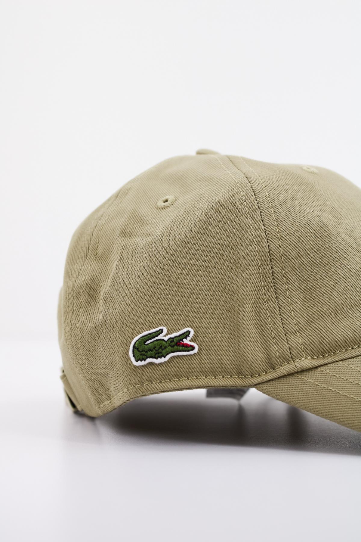 LACOSTE ORGANIC COTTON TWILL CAP en color VERDE  (4)