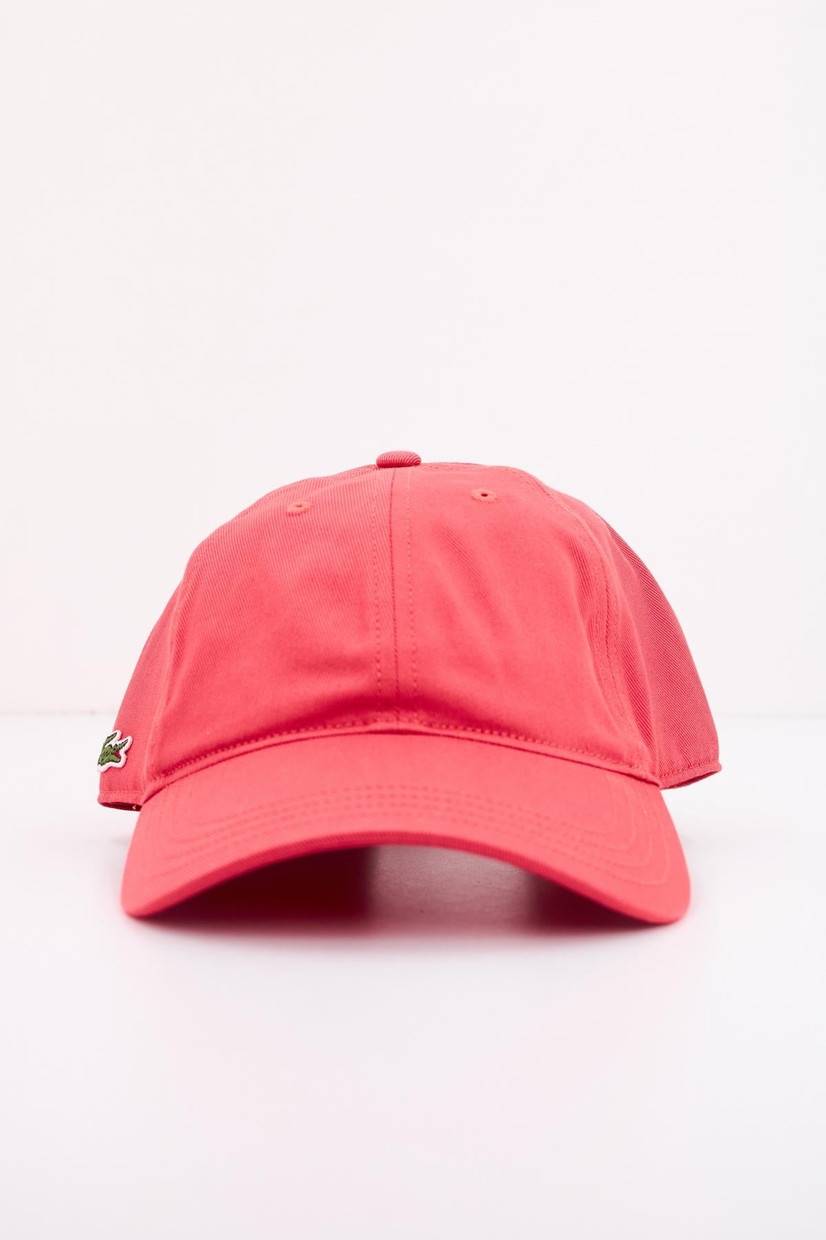 LACOSTE ORGANIC COTTON TWILL CAP en color ROJO  (1)