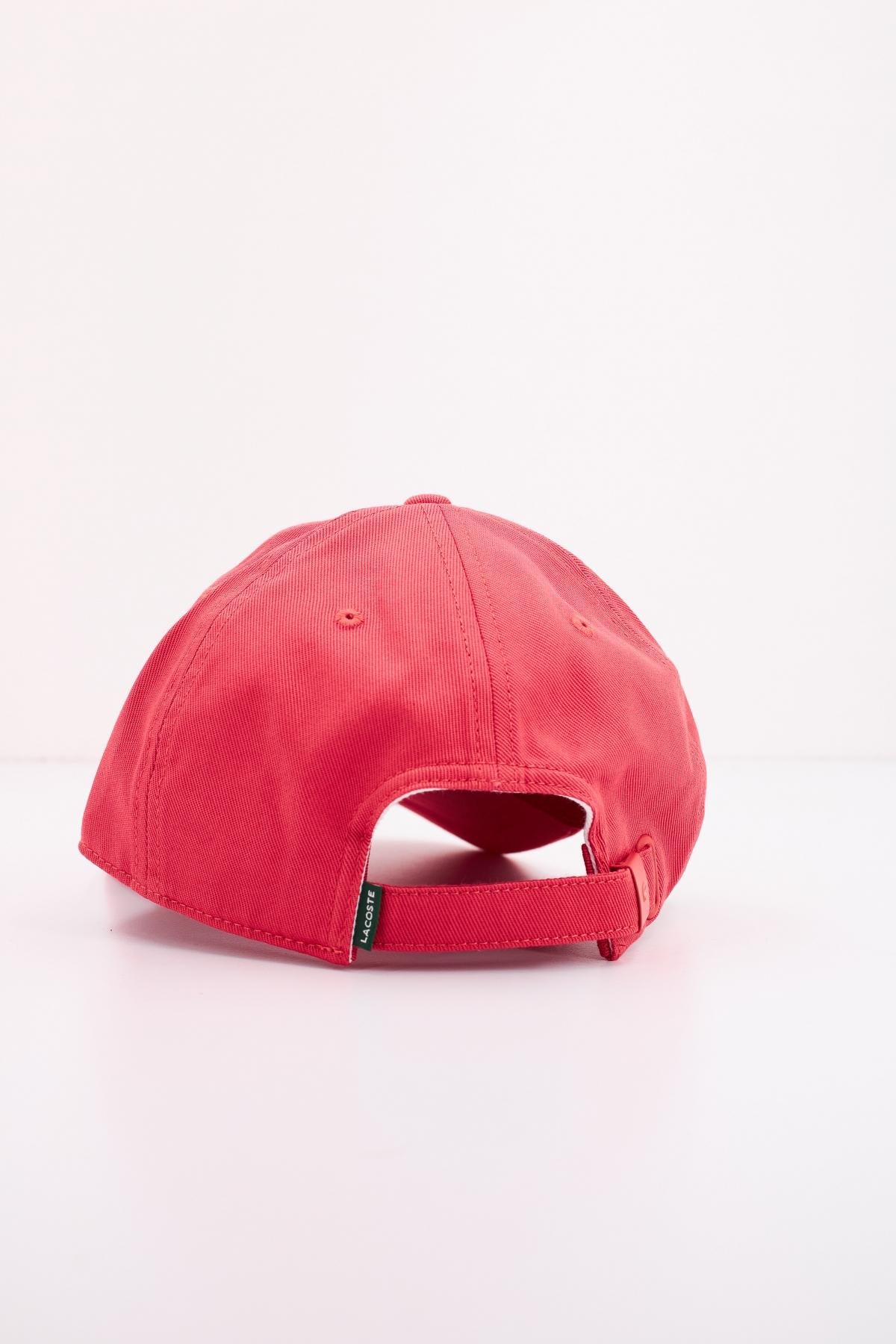 LACOSTE ORGANIC COTTON TWILL CAP en color ROJO  (3)