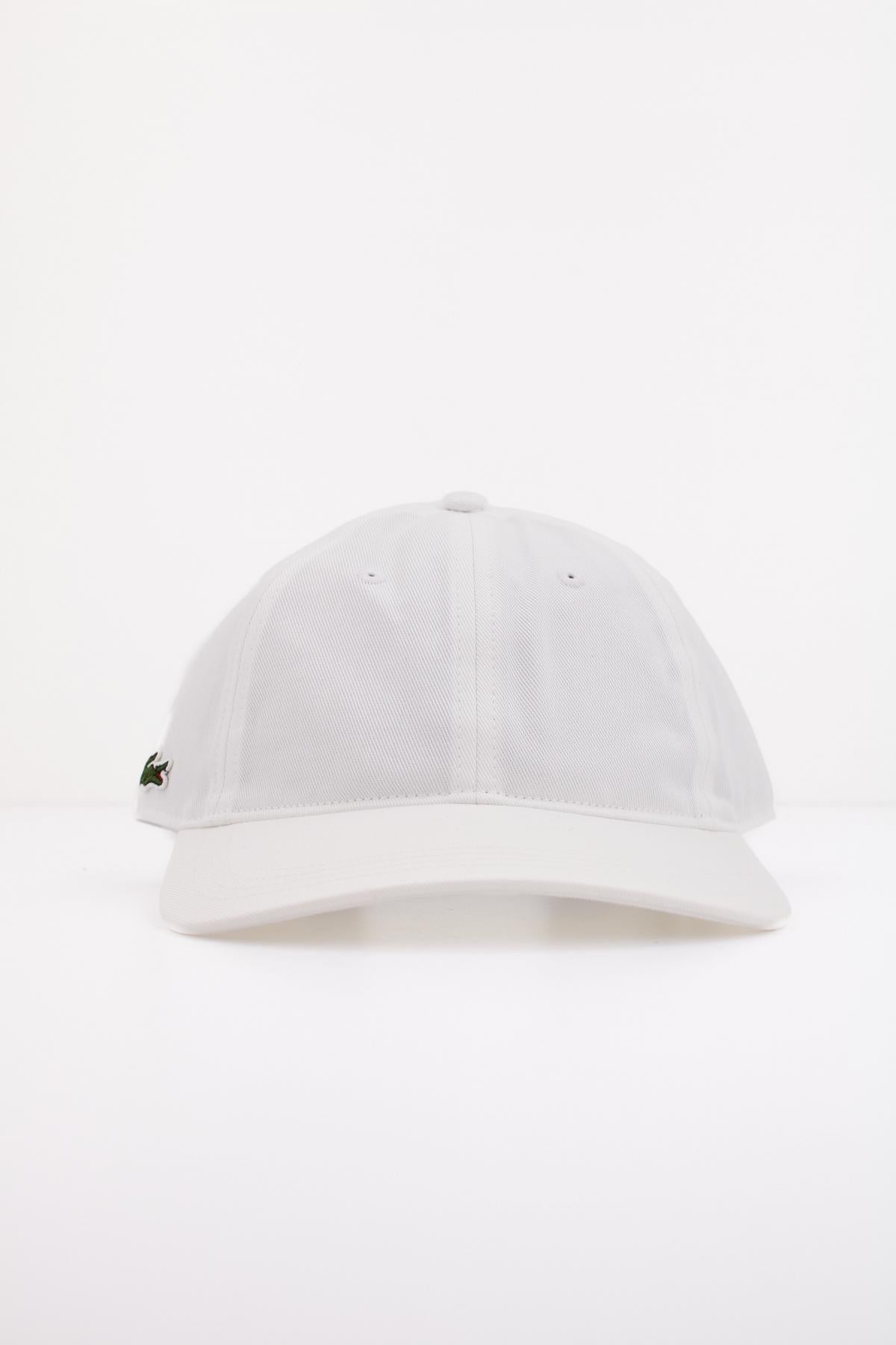 LACOSTE ORGANIC COTTON TWILL CAP en color BLANCO  (1)