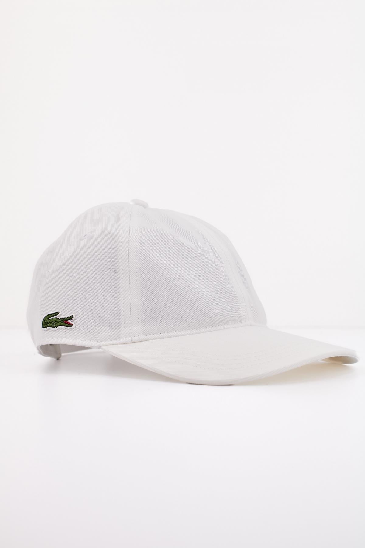 LACOSTE ORGANIC COTTON TWILL CAP en color BLANCO  (2)