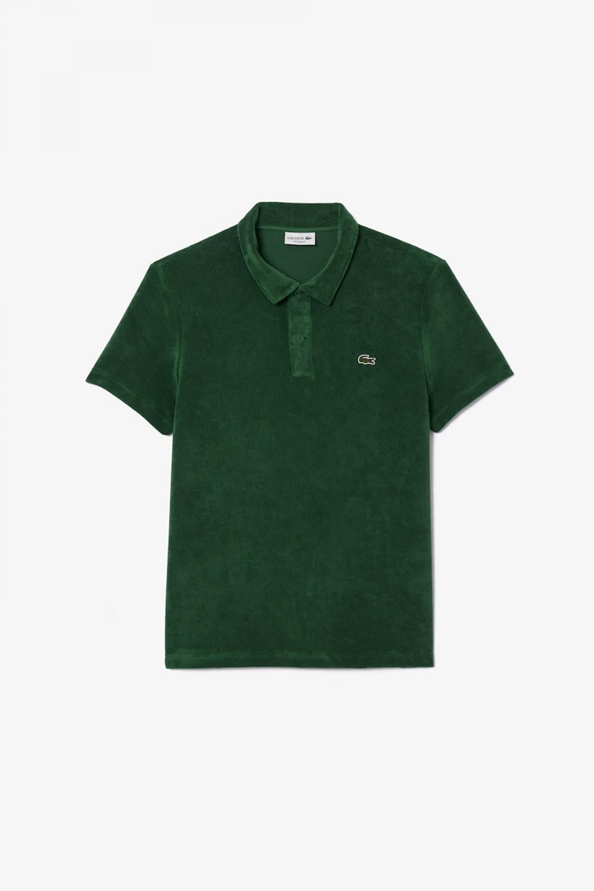 LACOSTE SLEEVED RIBBED COLLAR en color VERDE  (2)