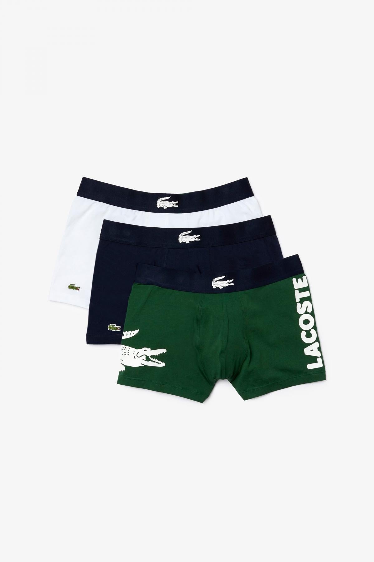 LACOSTE PACK DE TRES CALZONCILLOS TRUNK en color MULTICOLOR  (1)