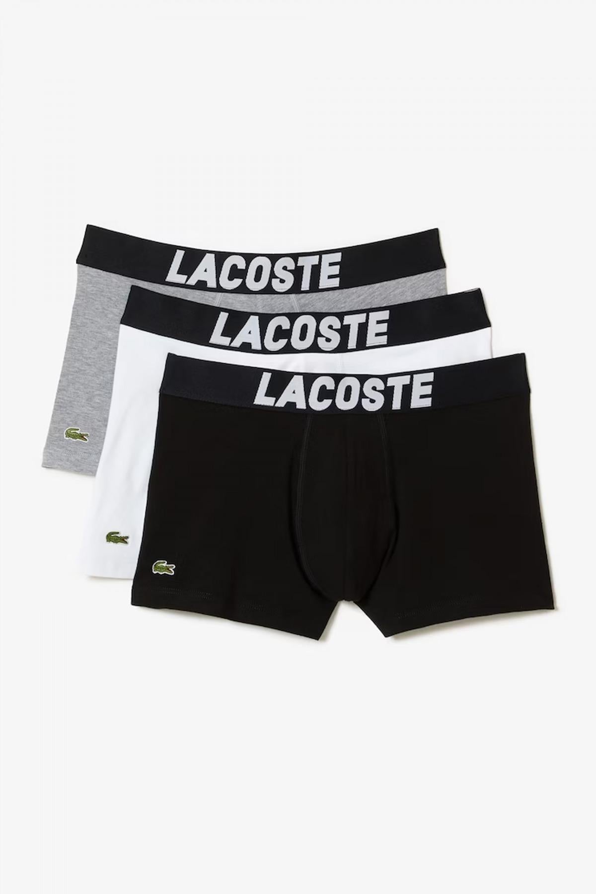 LACOSTE PACK DE TRES CALZONCILLOS TRUNK en color MULTICOLOR  (1)