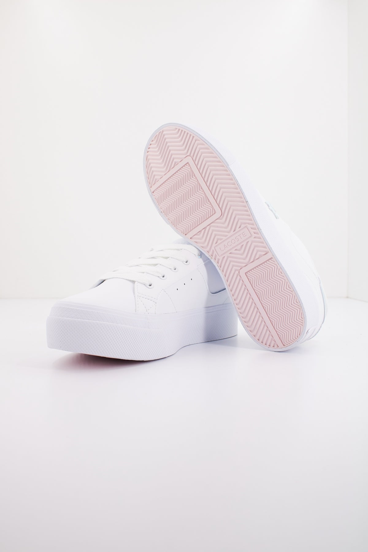 LACOSTE OMEN'S ZIANE PLATFORM LEA en color BLANCO  (4)